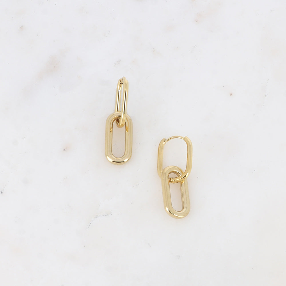 Linked Oval Hoops β Effortless edge with a golden glow πβ¨