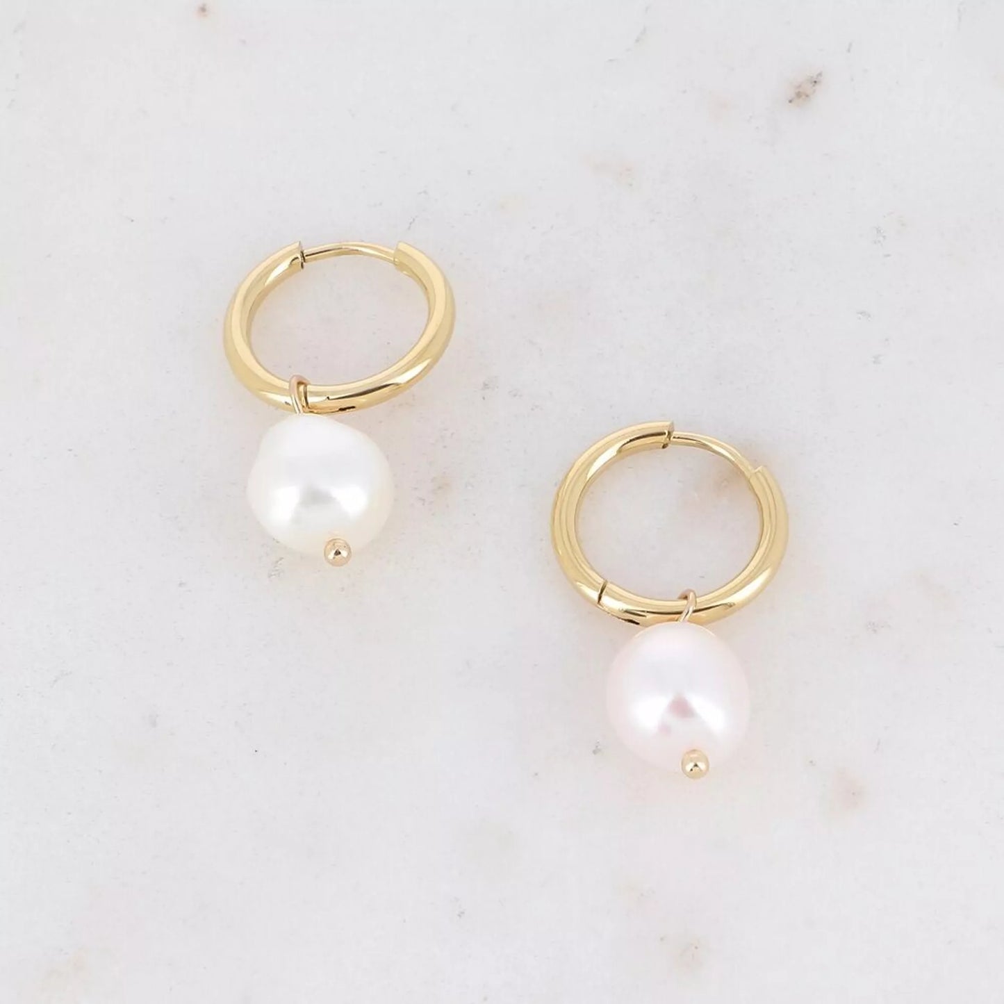 Freshwater Pearl Hoop Earrings – Your Inner Mermaid Called 🐚✨