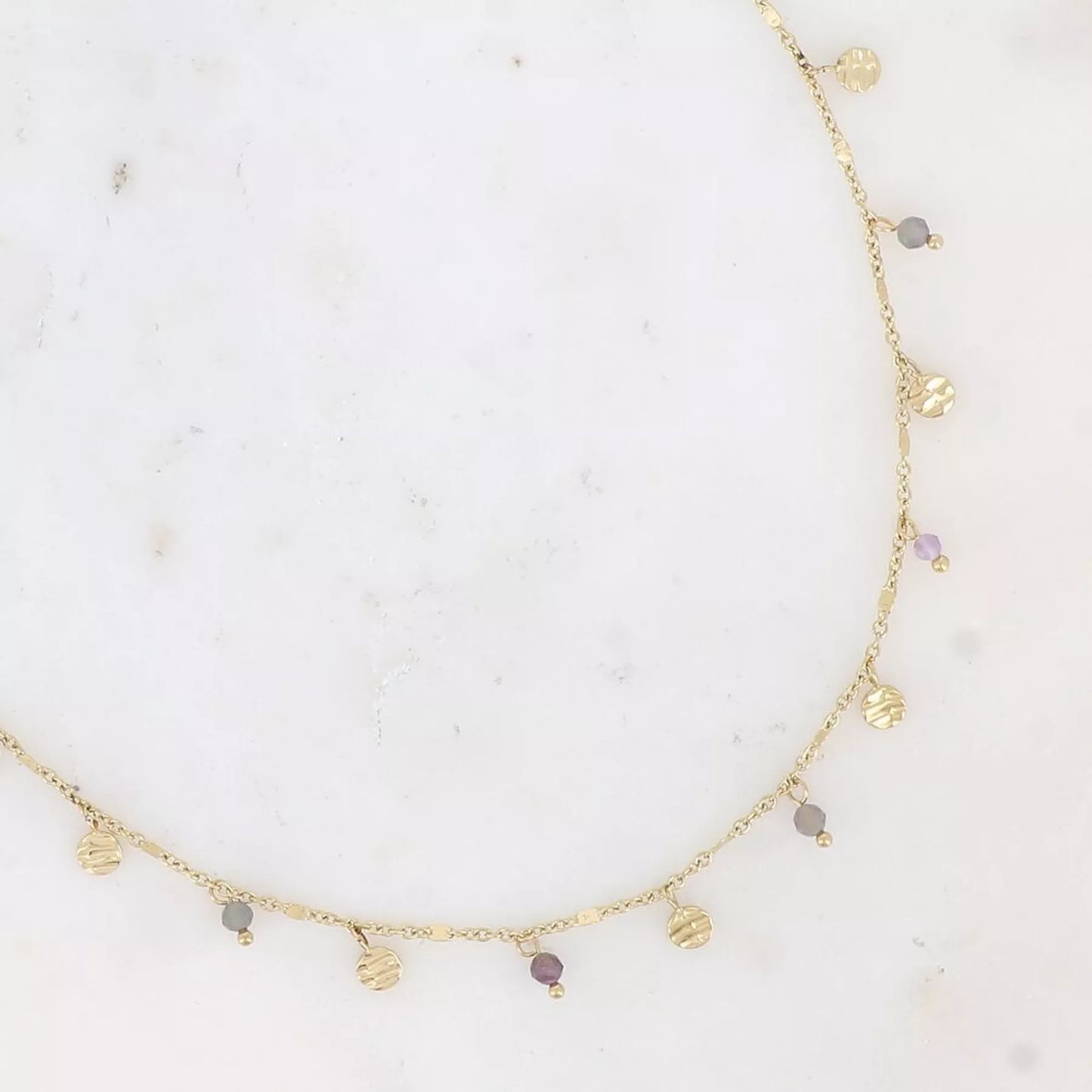 Shimmer Stone Tassel Necklace – Dainty sparkle with a golden groove ✨💫