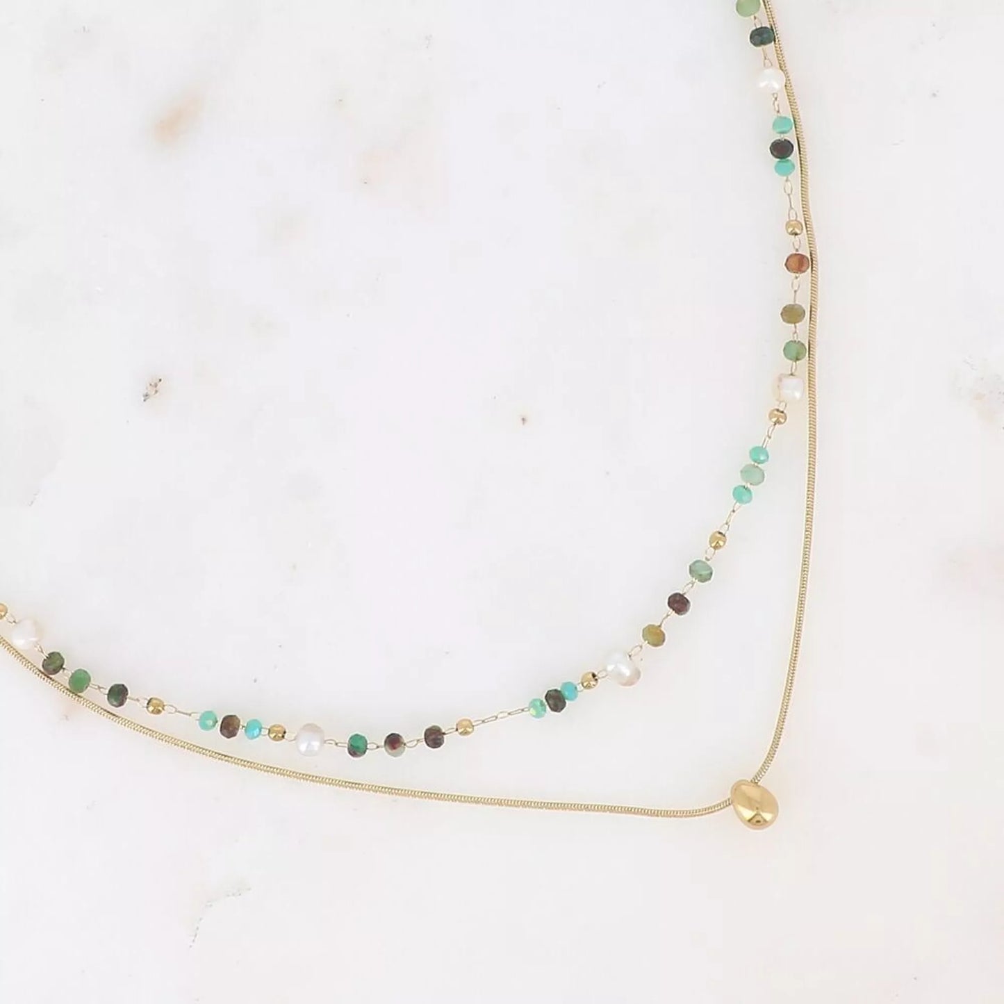 Tide & Treasure Necklace – Layered luxe with boho soul 🌊✨