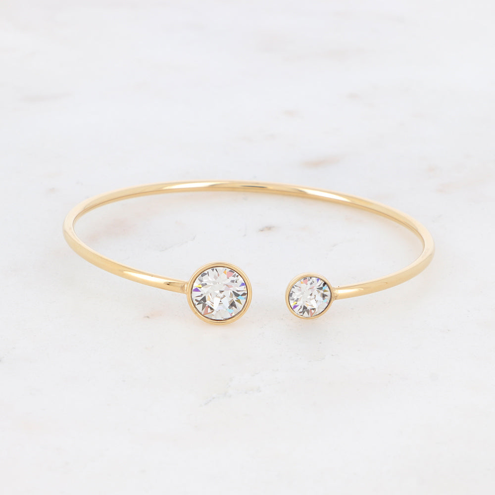 Bangle Golden Glam with Sparkling Crystals ✨💛