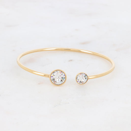 Bangle Golden Glam with Sparkling Crystals ✨💛