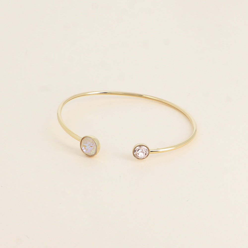 Golden Glow Bangle with Pink Hues ✨💗