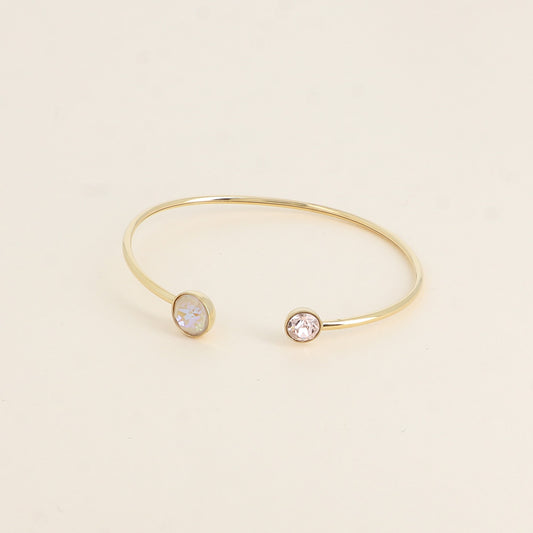 Golden Glow Bangle with Pink Hues ✨💗