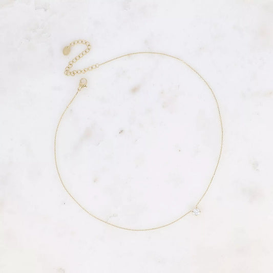 Crystal Drop Necklace – A Tiny Sparkle with Major Charm 💎✨