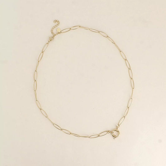 Gold Charm Link Necklace – Add Your Sparkle ✨🔗