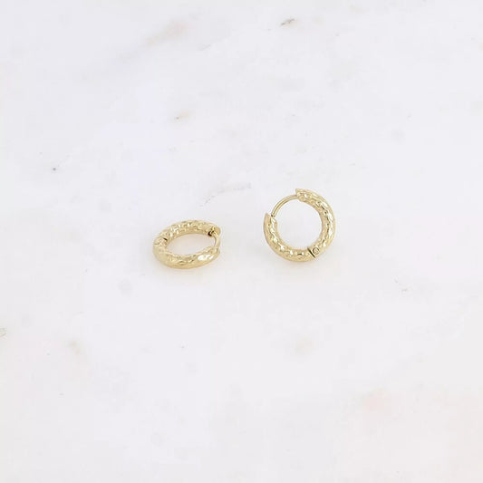 Mini Hammered Hoops – Textured, tiny, totally fierce 🐆✨