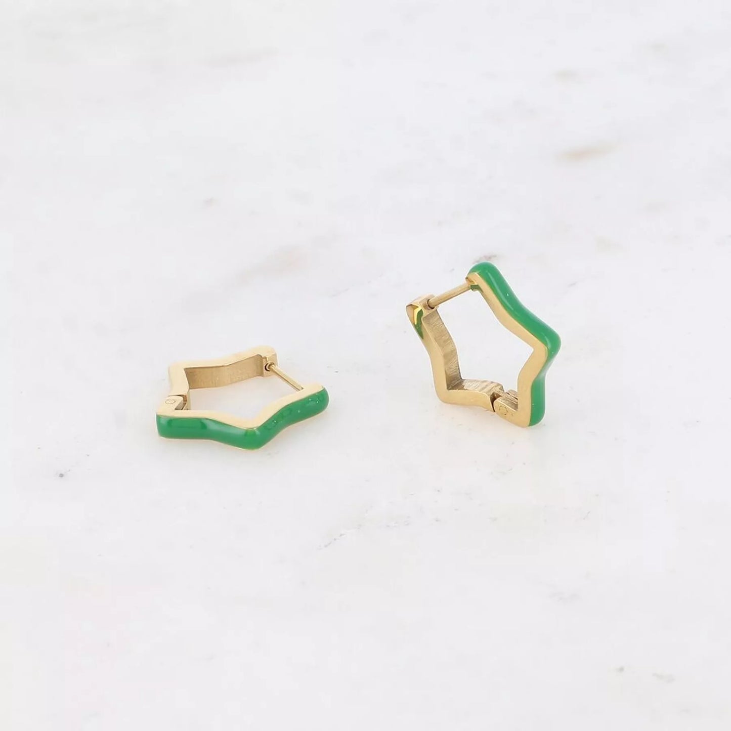 Starry Pop Hoops – A playful twist on cosmic chic ⭐💚