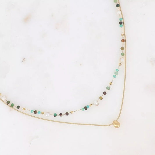 Tide & Treasure Necklace – Layered luxe with boho soul 🌊✨